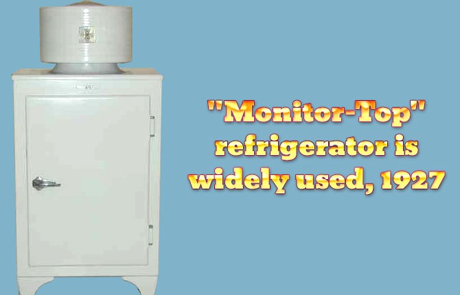 Monitor-top refrigerator