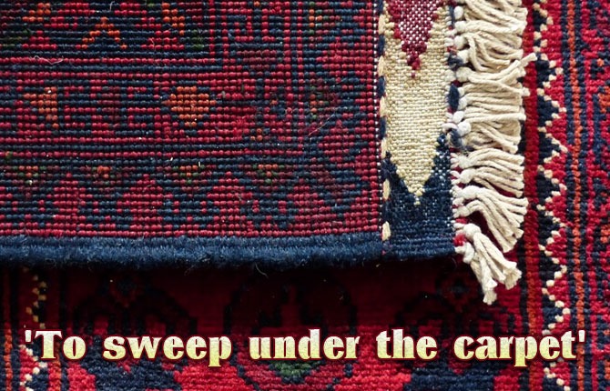 To-sweep-under-the-carpet