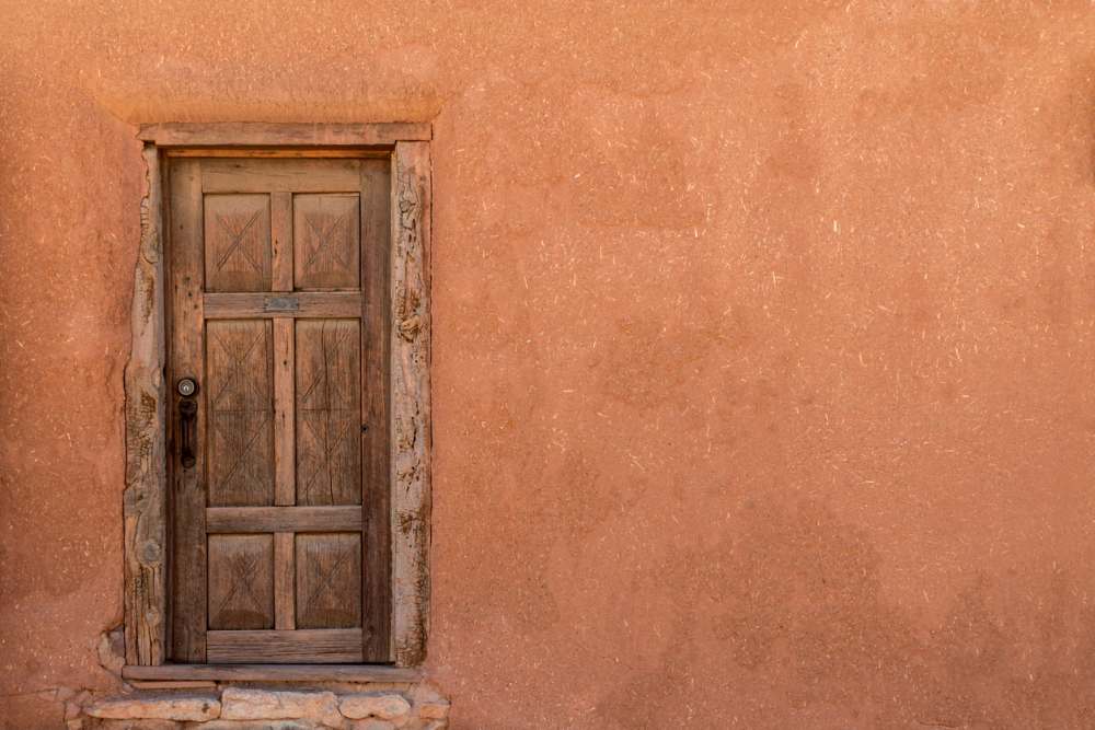 Door of an adobe house