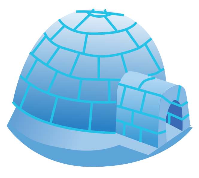 An icon of an igloo