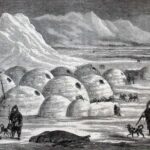 An illustration of igloos