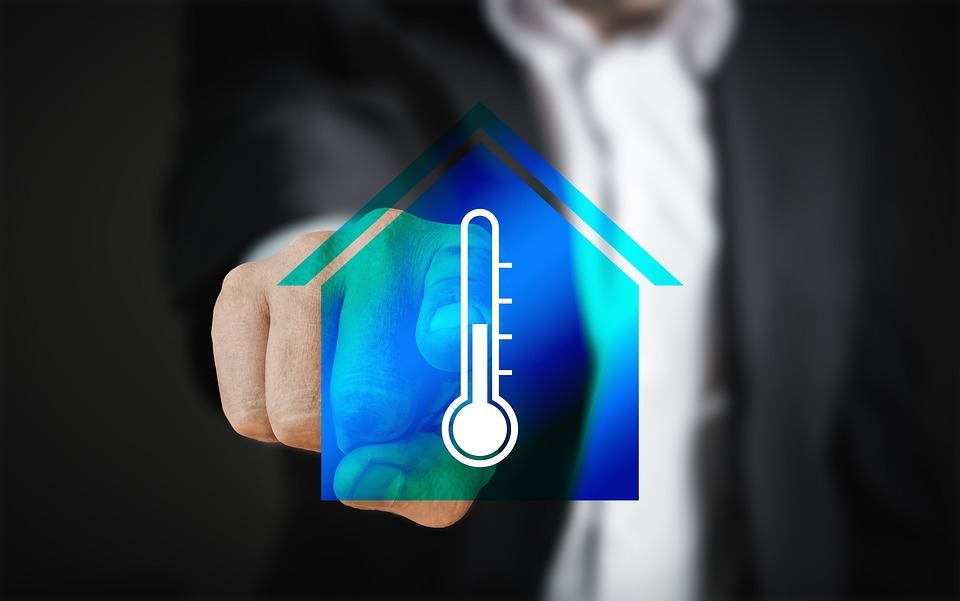 Smart home temperature logo