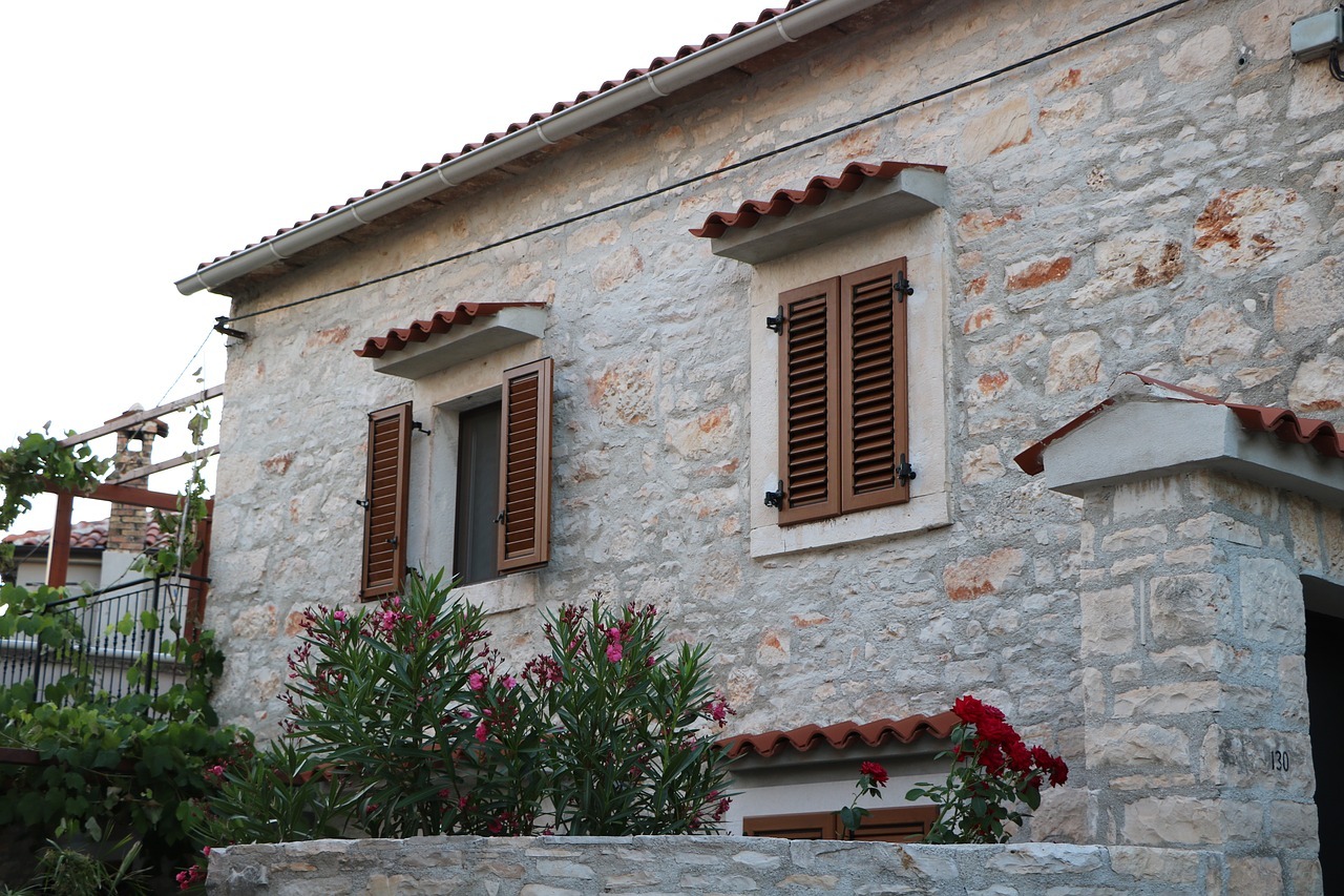 A Mediterranean style home exterior