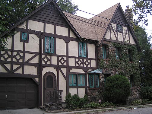A Tudor style home