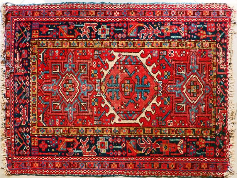 An Image Displaying Red Persian Carpet.