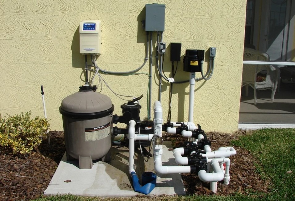 An Image displaying a pool water filtration system