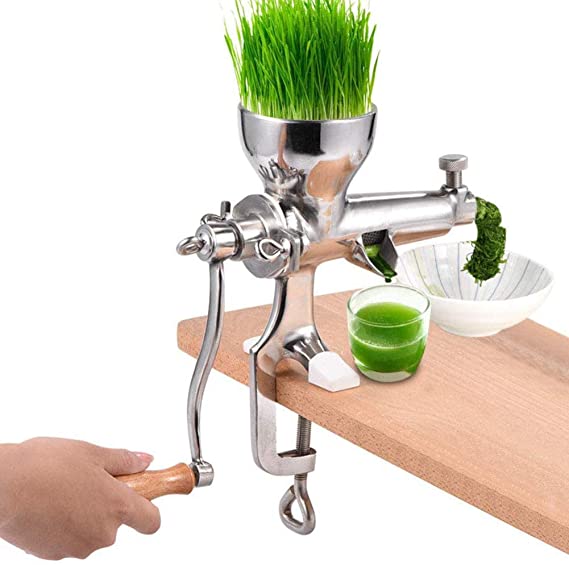 SHKY Stainless Steel Wheatgrass Manual Health Juice Extractor Tool Masticating Juicer-jpeg