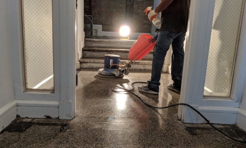 How to DIY Terrazo Floor Restoration