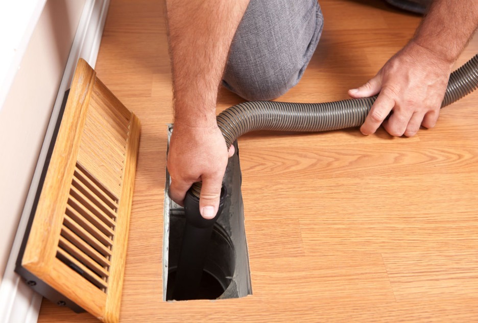 air duct cleaning floor