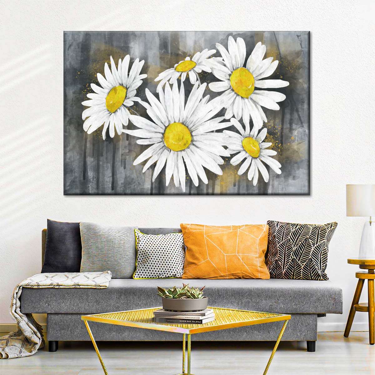 daisy bunch wall art-jpeg