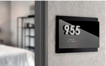 The number on the apartment door