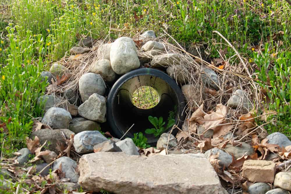 External French drain system types