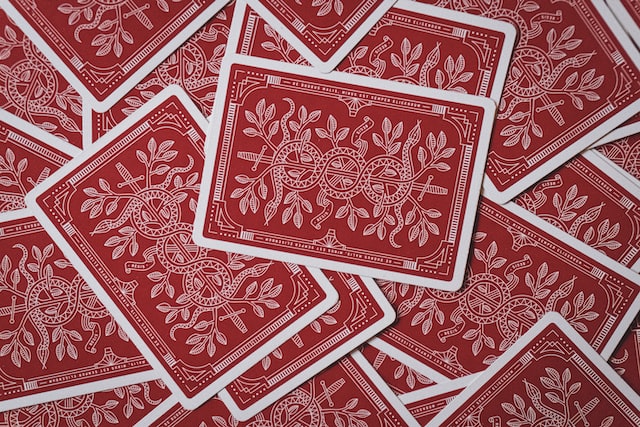 the back of playing cards