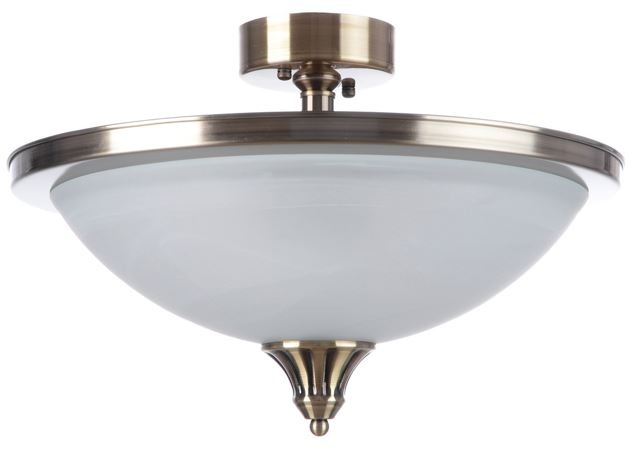 a semi-flush-mount ceiling light