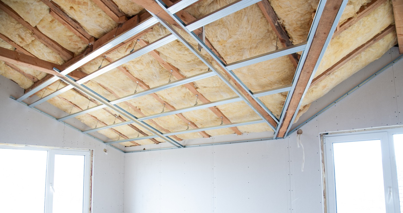 ceiling insulation construction