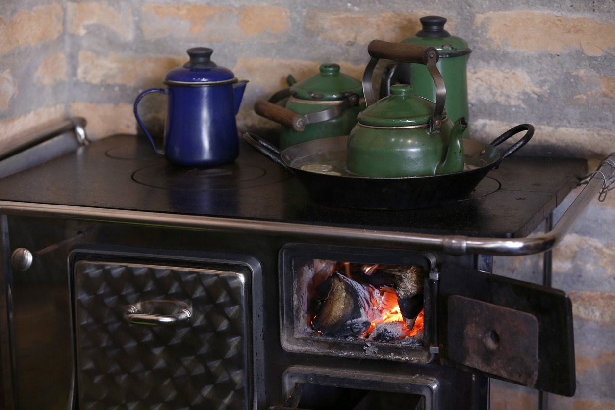 a coal-fired stove