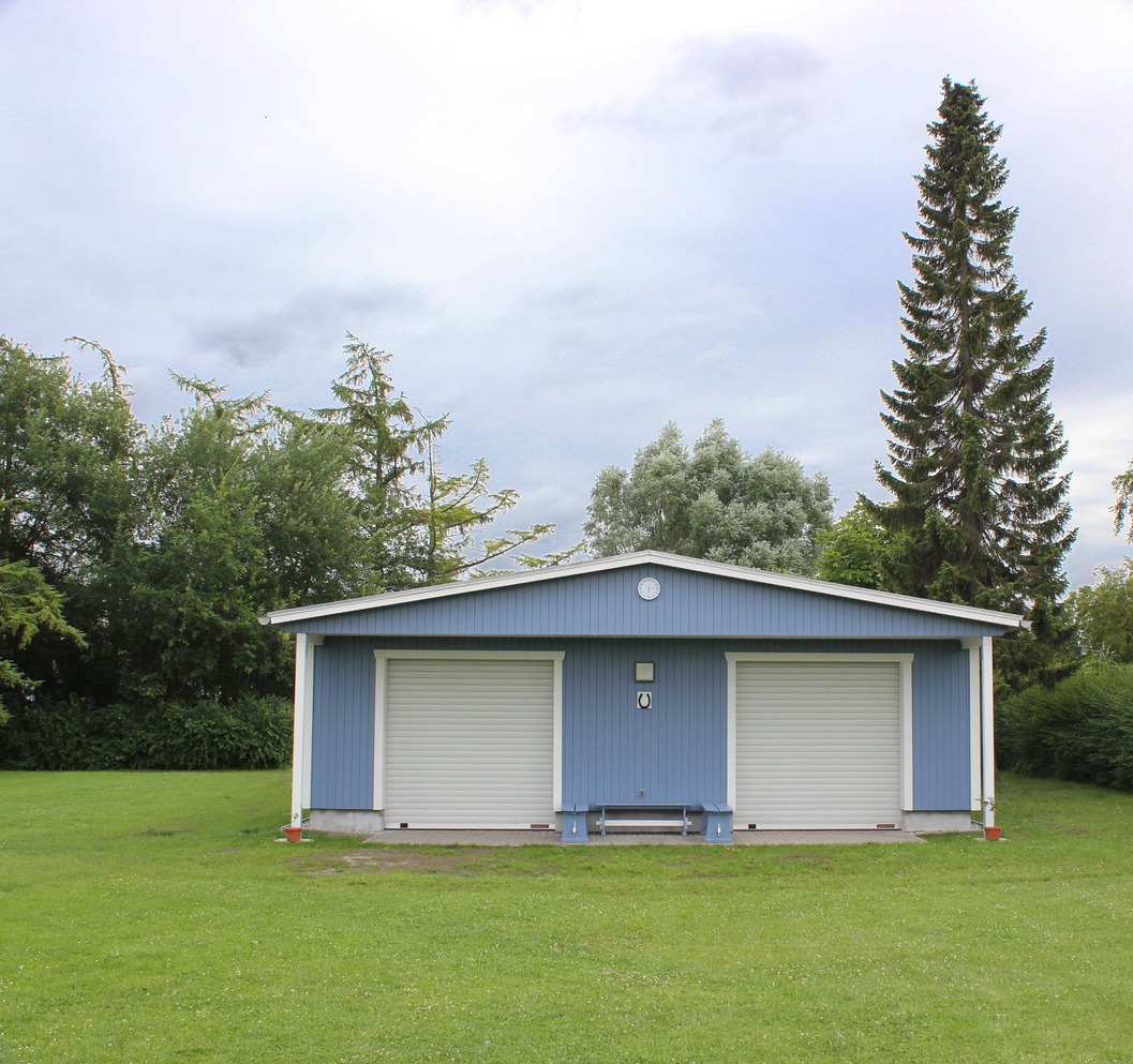 an extra-large backyard shed
