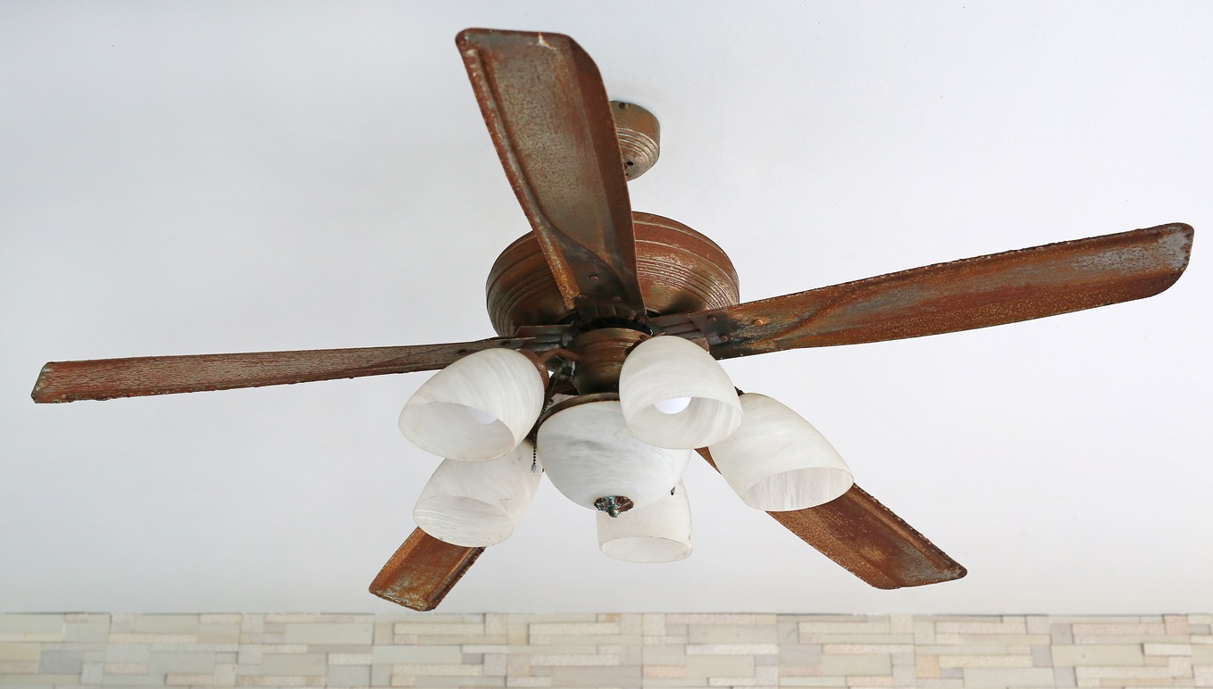 an old ceiling fan