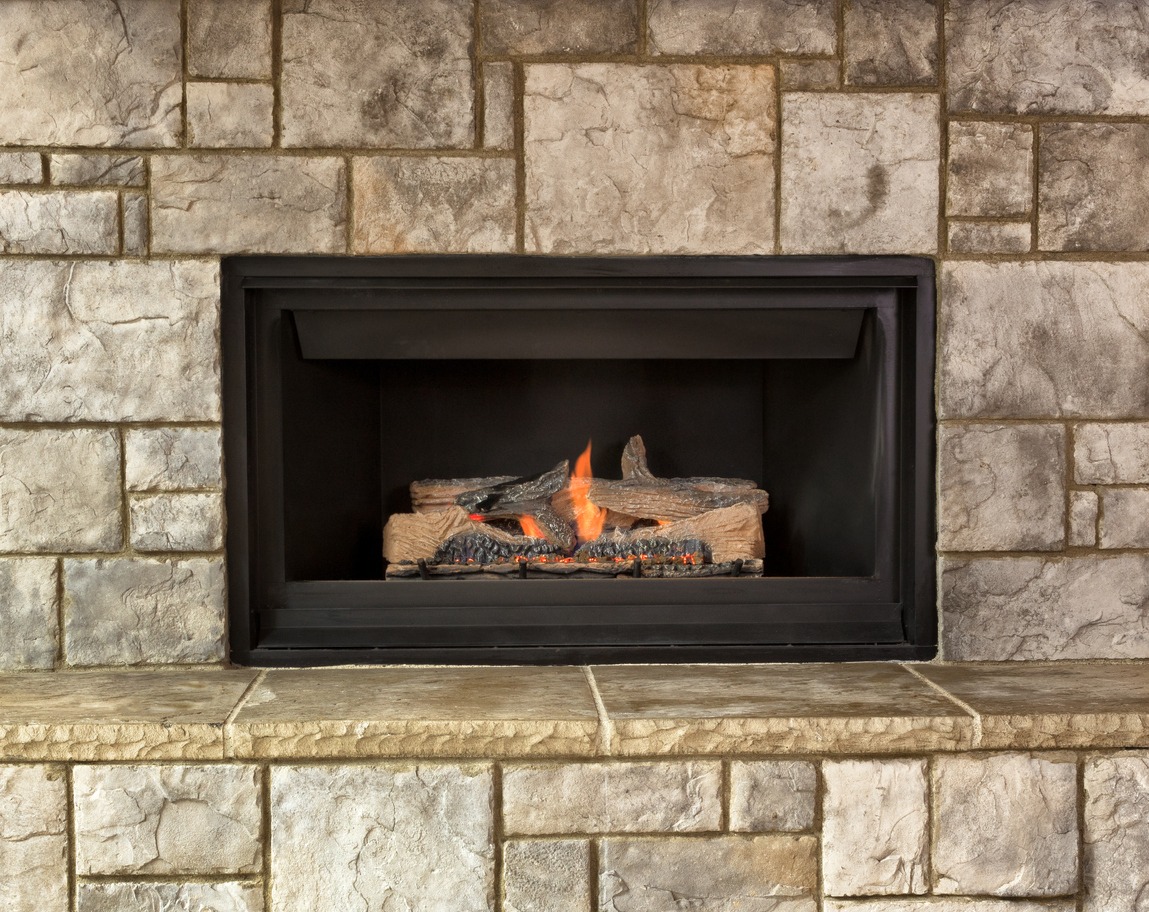 Fireplace, Inserting, Gas Fireplace, Stone – Object, Natural Gas, Flame, Bright, Burning, Cultures, Fossil Fuel, Glowing, Heat – Temperature
