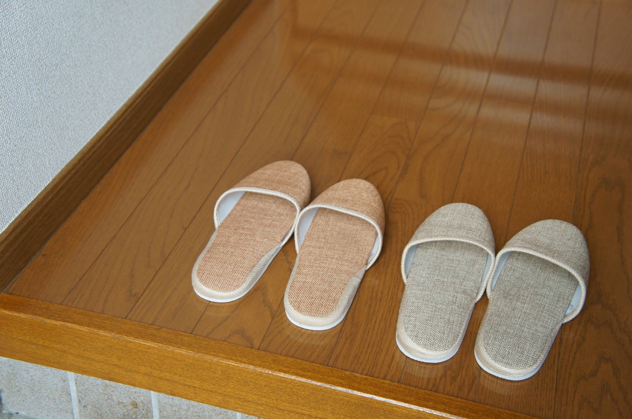 slippers at the entrance