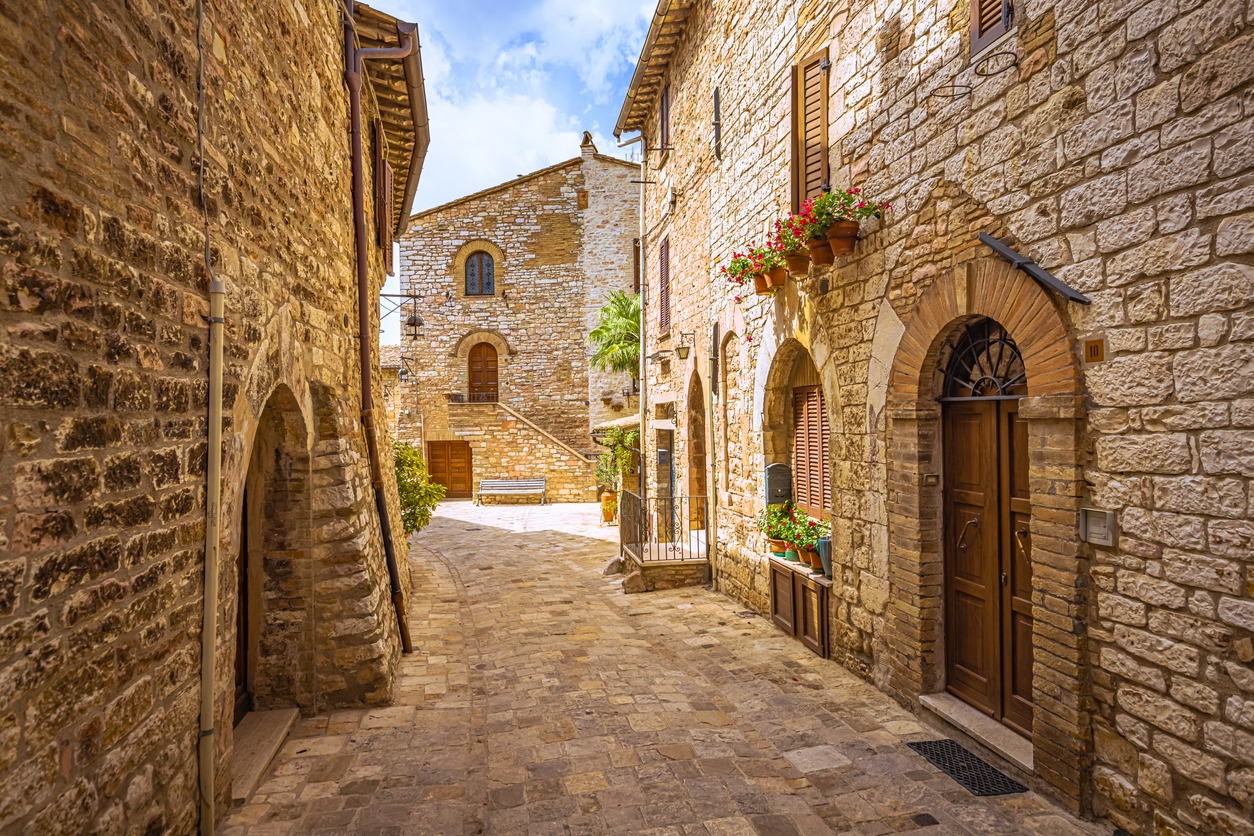 a Medieval town in Italy