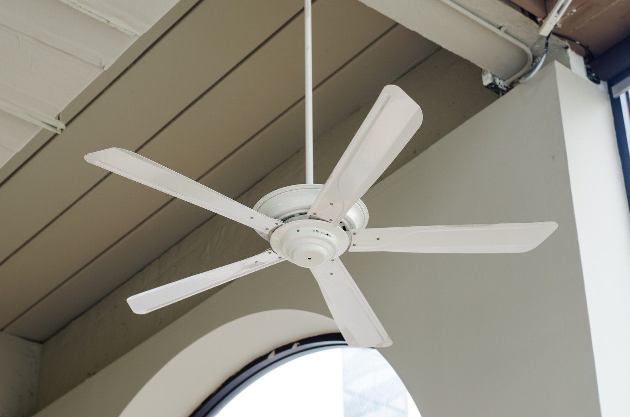 Ceiling fan in the garage