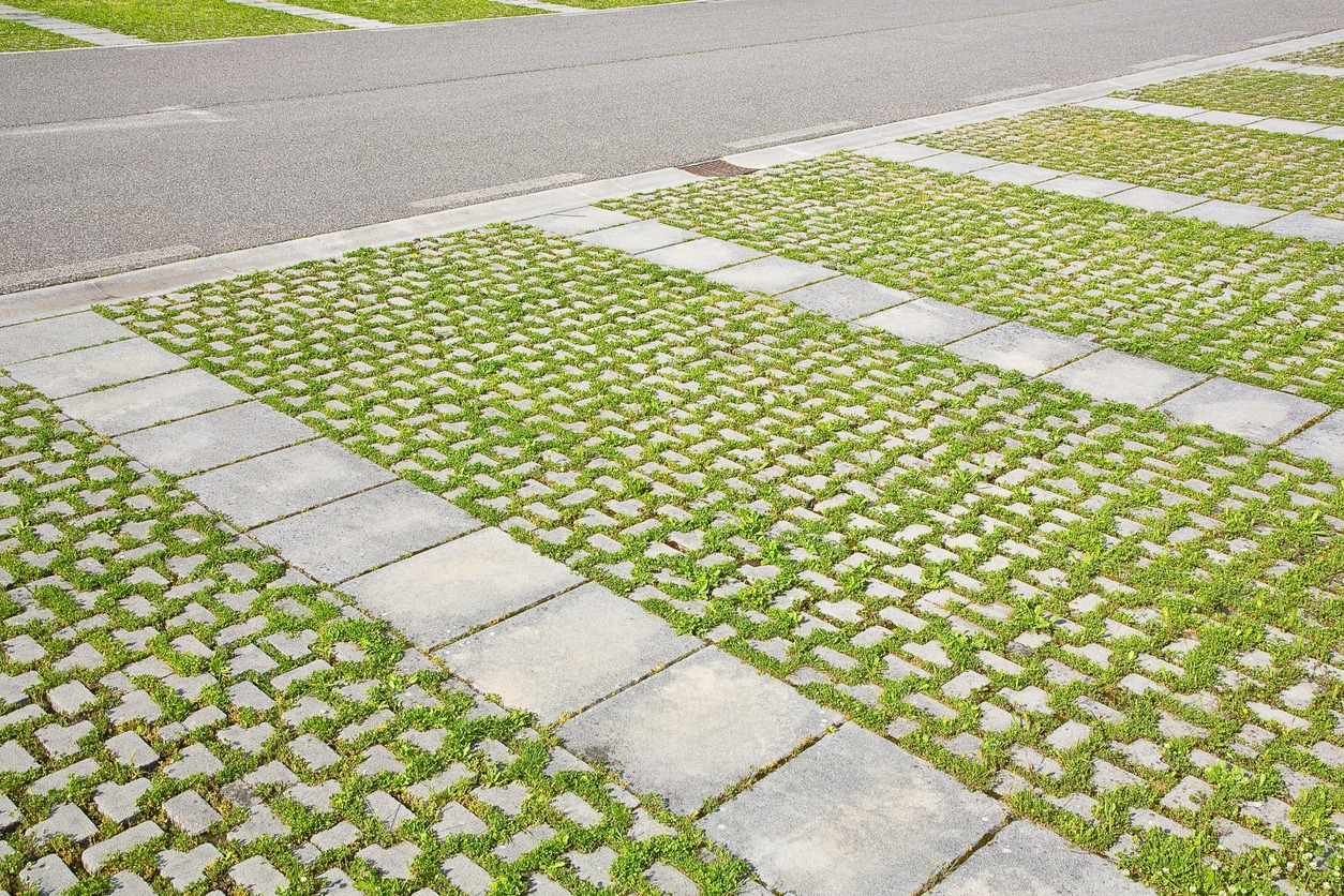What materials are used in eco-friendly driveways?