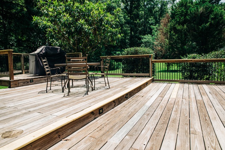 Wood in Hardscaping