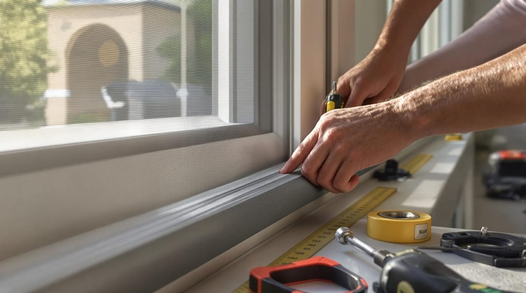 retractable screen door installation