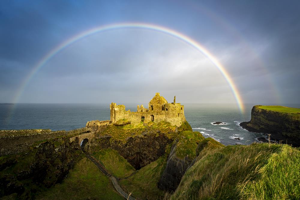 The Dramatic Cliff-Top Ruins of Dunluce Castle